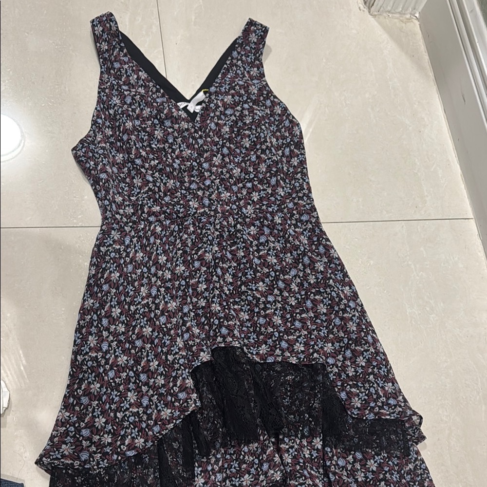 BCBGeneration Black Floral Dress